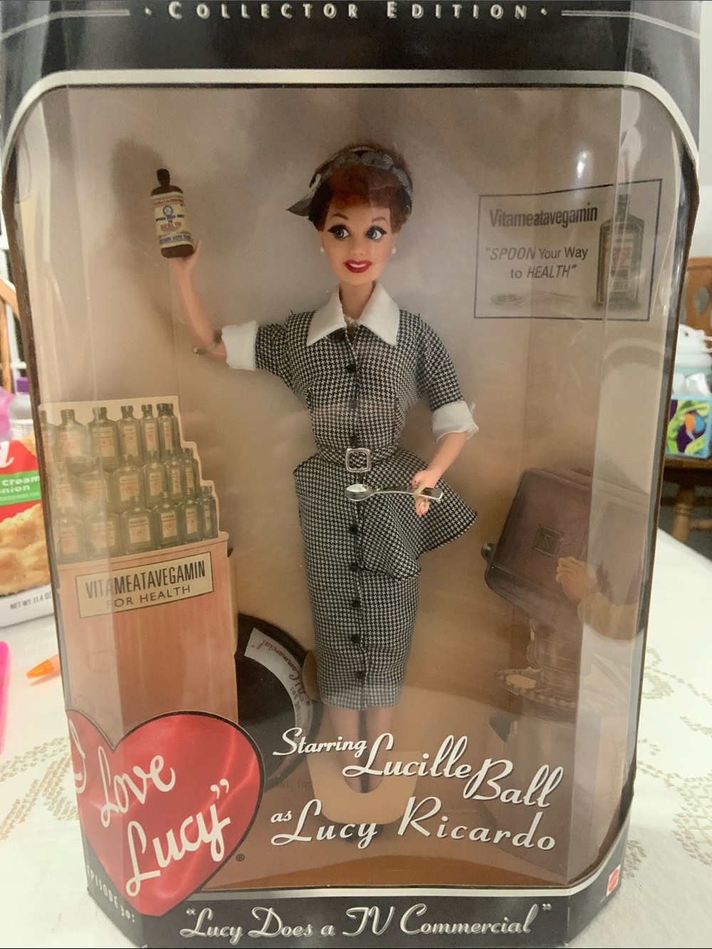 'Lucy Ricardo' Doll - Black & White Outfit